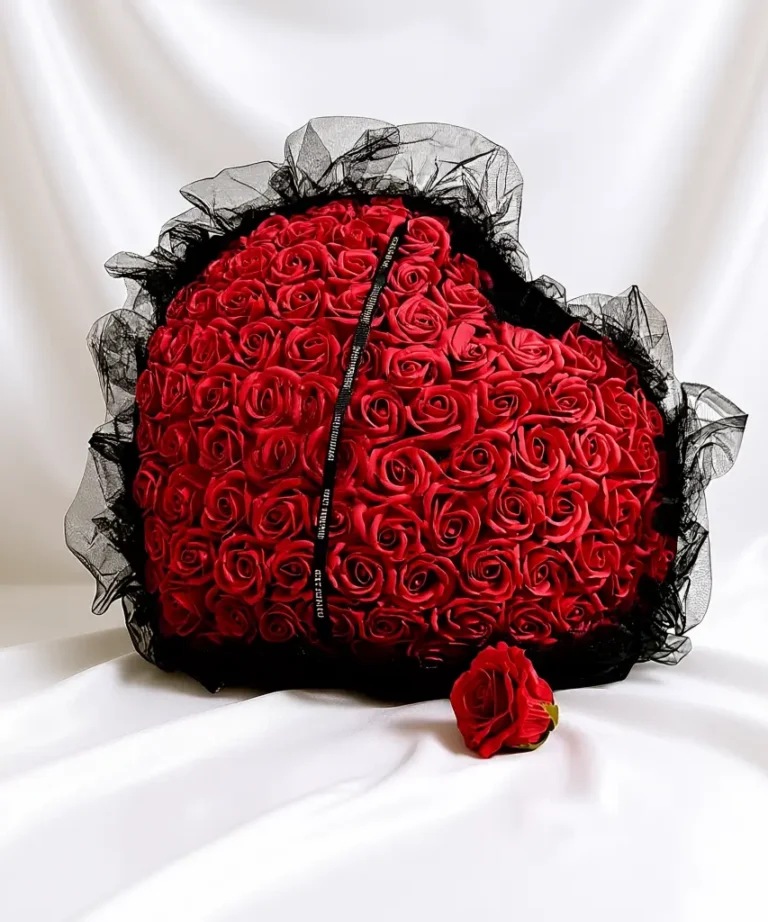 ｢eternal heart｣ 100 red rose bouquet 55cm