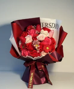 scented soap red rose bouquet