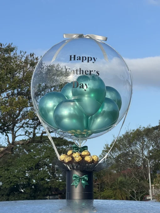 Extra Large Metal Green Balloon Bucket 75cm, Great for Birthday