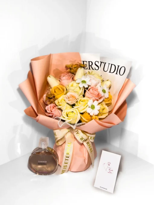 Eternal 18 Champagne Rose Bouquet – Same-Day Delivery