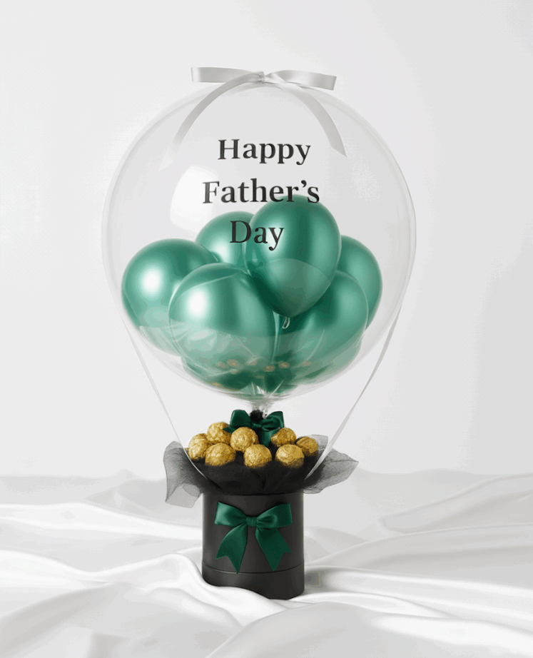｢verdant luxe｣ extra large metal green balloon bucket 75cm